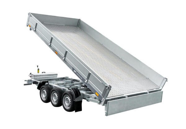 REMORQUE BENNE HYDRAULIQUE 3 ESSIEUX 400×200 UNITRAILER TASKER 400/3C 3500 KG – Image 7