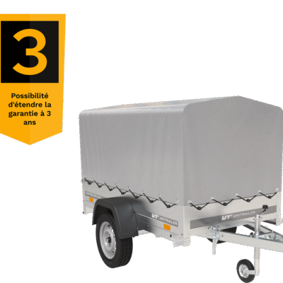 Remorque 750 kg basculante avec bâche dôme Garden Trailer 201 KIPP