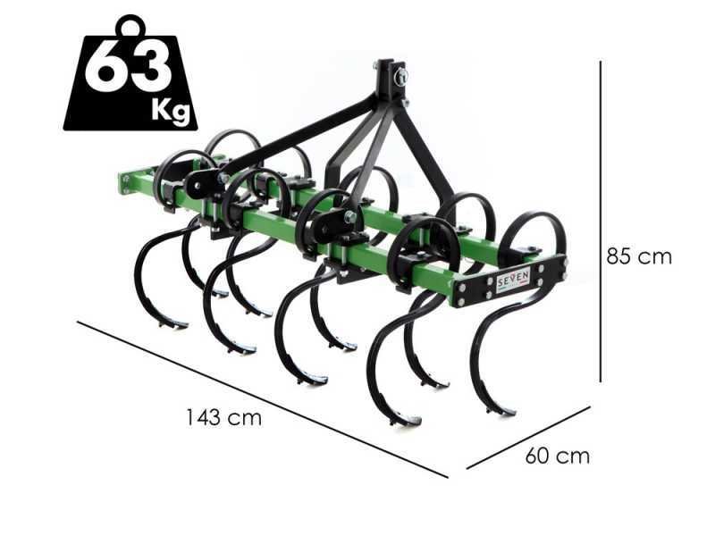 Vibroculteur Seven Italy Vibropac 140 cm – 9 dent – Largeur de travail 140 cm