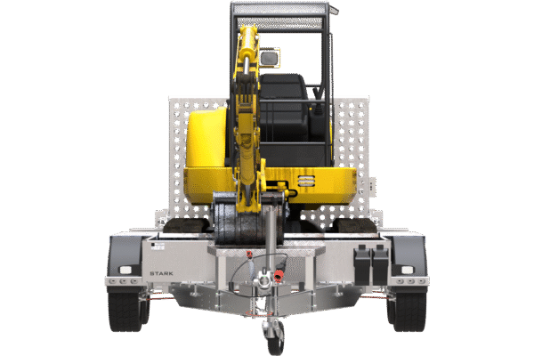 Remorque de chantier pour le transport d’une mini pelle – UNITRAILER STARK 3 260 – Image 4