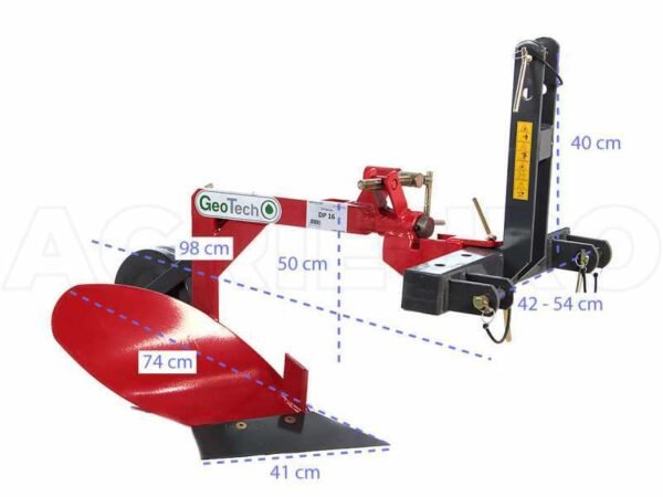 Charrue monosoc pour tracteur Geotech DP16 à versoir court – Image 9