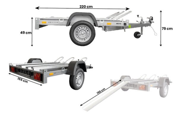 Remorque moto basculante UNITRAILER MOTO 3 – Image 3
