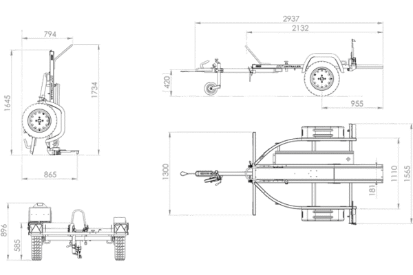 Remorque moto Unitrailer Rider 1 – Image 2