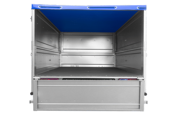Remorque neuve 200×106 avec bâche plate, rehausses de ridelles et roue jockey – Garden Trailer 200 KIPP – Image 4