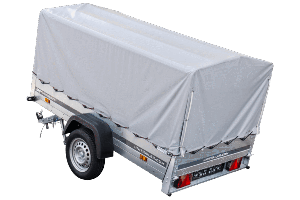 Remorque routière avec bâche haute, arceau et roue jockey 230×125 Garden Trailer 230 KIPP – Image 3
