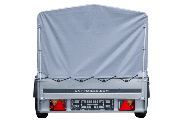 Remorque routière avec bâche haute, arceau et roue jockey 230×125 Garden Trailer 230 KIPP – Image 4