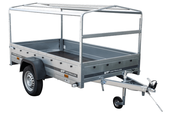Remorque routière avec bâche haute, arceau et roue jockey 230×125 Garden Trailer 230 KIPP – Image 7