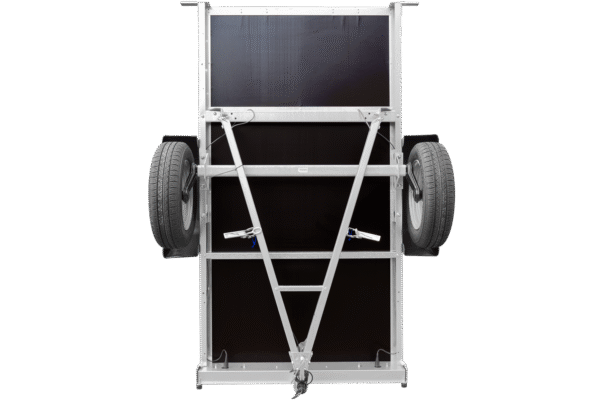 Remorque tôle Garden Trailer 200 KIPP 200×106 cm [avec rehausses grillagées, bâche haute et arceau – Image 6