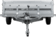 Remorque voiture simple essieu 264 x 150 EXPERT 2615 PTAC 500/750 kg