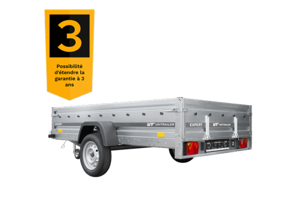 Remorque voiture simple essieu 264 x 150 EXPERT 2615 PTAC 500/750 kg – Image 2